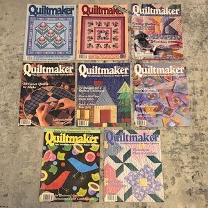 8! Quiltmaker Magazines Variety Publications Between 1989-1997